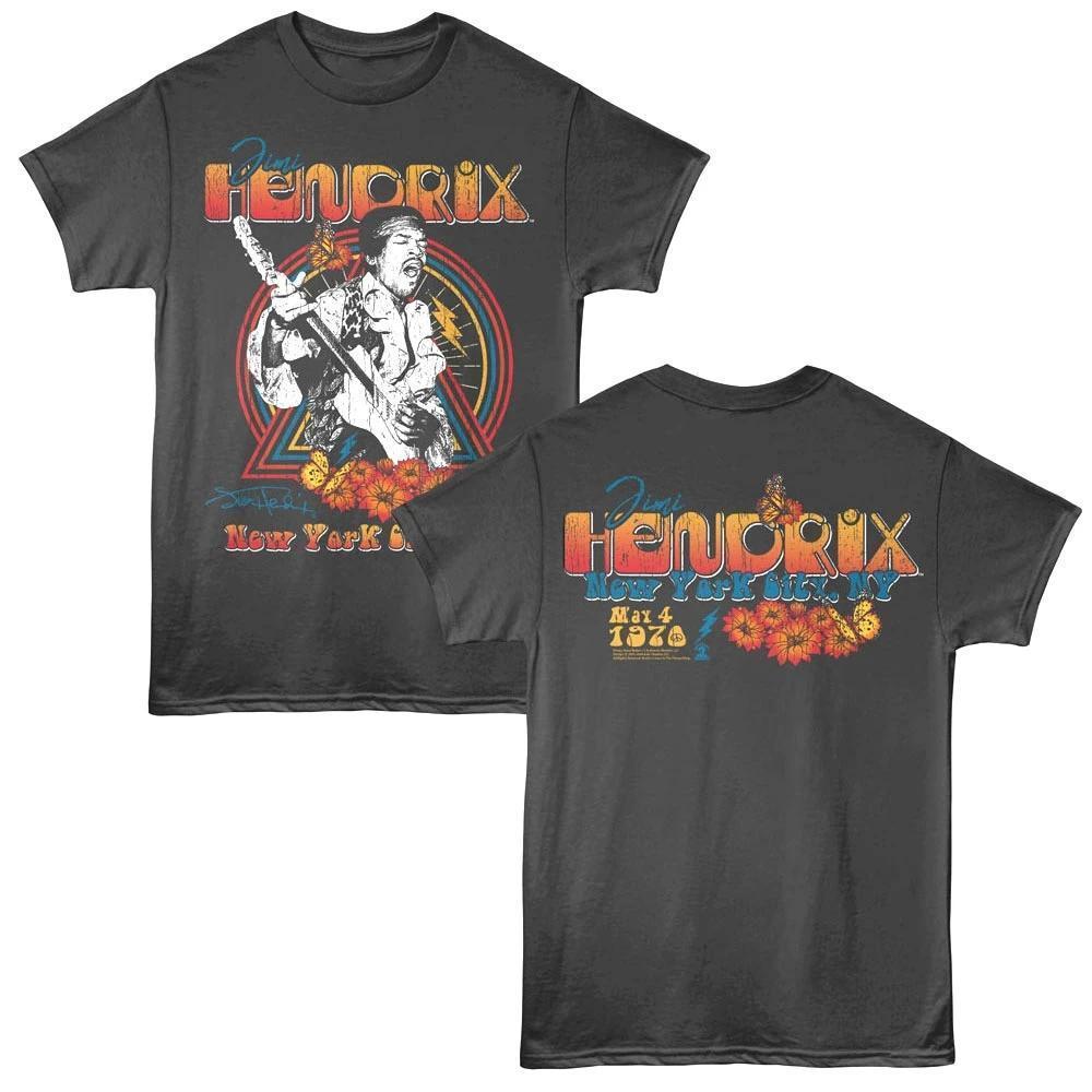 Jimi Hendrix New York 1970 Unisex T Shirt 2 Sided